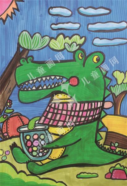 鳄鱼吃糖果