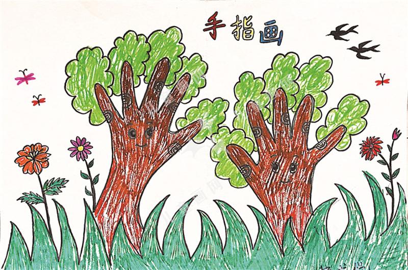 手指画