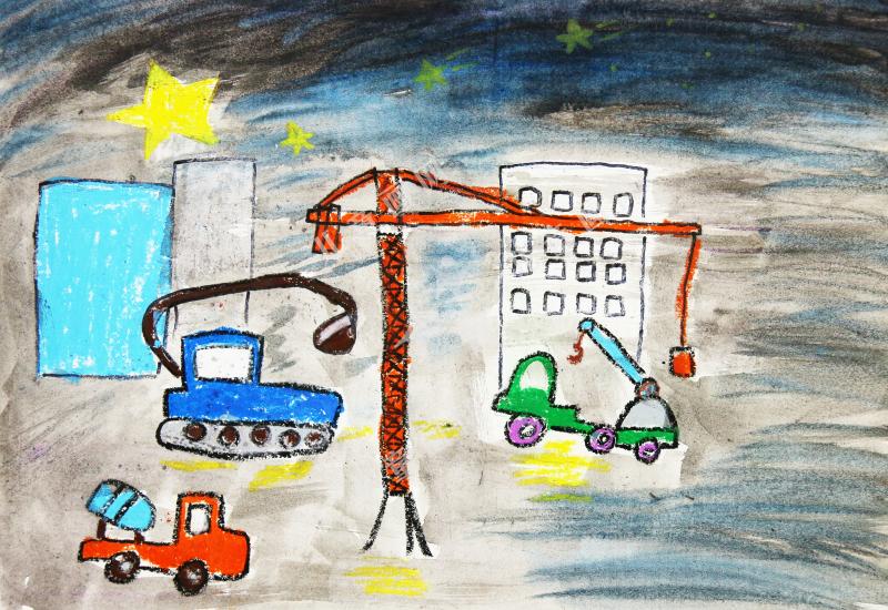 夜晚盖楼的工程队