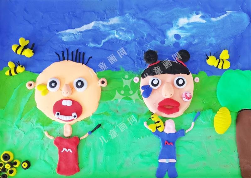 粘土画——淘气包