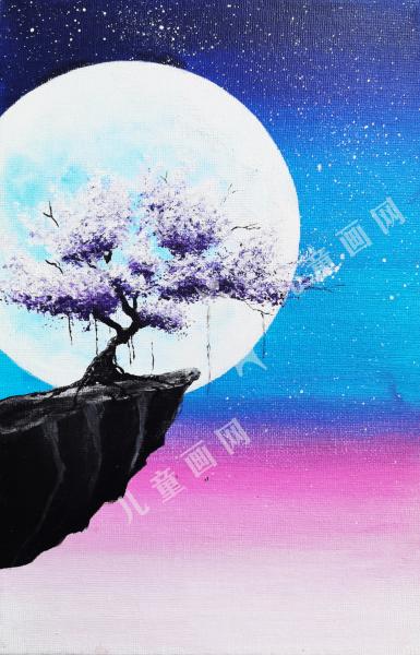 夜晚盛开的花