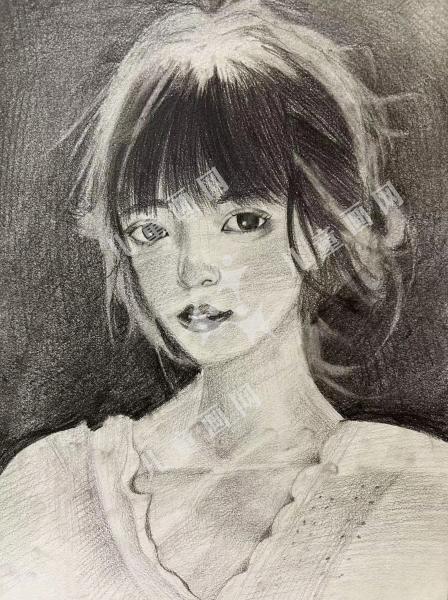 女孩素描