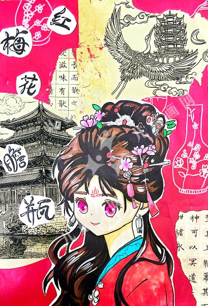 红梅花